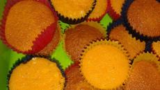 Mini bolinhos de cenoura