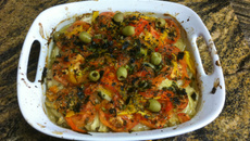 Filé de tilápia com tempero de creme de cebola