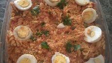 Macarronada especial de bacalhau