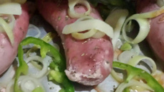 Linguiça ao forno