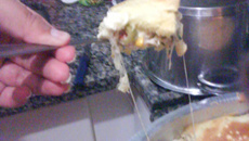 Torta de frango especial de liquidificador