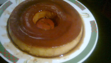 Pudim de leite condensado com coco