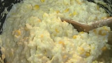 Arroz com creme de milho