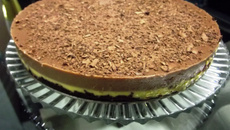Torta de maracujá com chocolate
