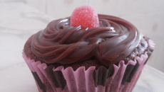 Cupcake de chocolate com Nutella