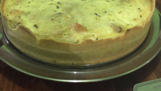 Quiche de abobrinha com creme
