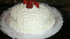 Bolo fácil de morango