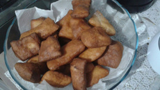 Bolinhos com massa de pão