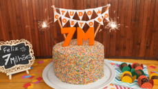 Bolo formigueiro colorido