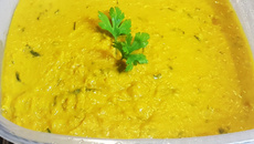 Purê de abóbora cabotiá