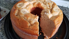 Bolo de banana sem glúten gostoso