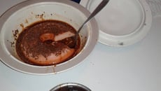 Flan de kefir de leite rose de geladeira