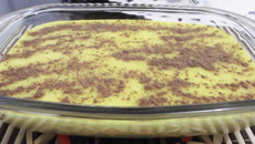 Canjica de milho verde com leite do coco