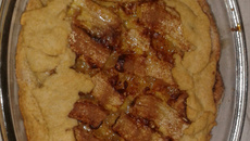 Torta quente de abacaxi ou banana