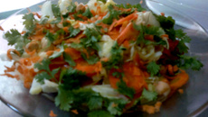 Repolho refogado com cenoura