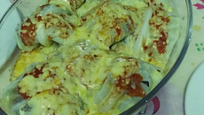 Repolho recheado com carne moida