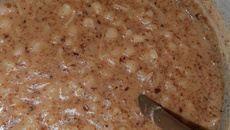 Canjica com amendoim 