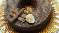 Bolo integral com iogurte e banana