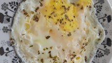 Ovo frito no Microondas