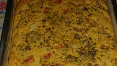 Torta de liquidificador de brócolis com requeijão