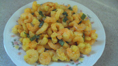 Camarão na cuscuzeira