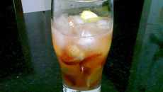 Caipvodka com morango