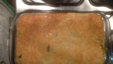 Torta de espinafre de liquidificador