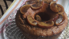 Bolo de maçã sem glúten e sem lactose