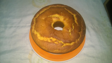 Bolo de fubá cozido