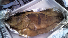 Tucunaré com recheio de batatas