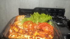 Lasanha de peito de peru e queijo frescal light