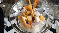 Ceviche peruano de peixe