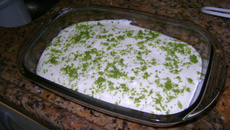 Creme com mousse de limão