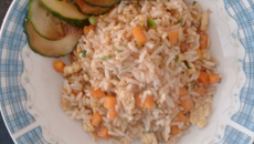 Arroz frito oriental