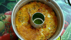 Bolo cremoso de camarão do Lúcio Cezar