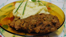 Bife à milanesa perfeito