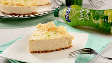 Cheesecake de limão e chocolate branco