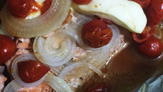 Salmão de forno da Ju Garcia