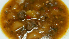 Sopa de mandioca deliciosa