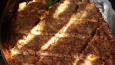 Quibe assado recheado com requeijão