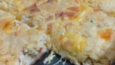 Fricassé de frango com abobrinha