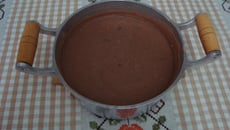 Creme de feijão delicioso