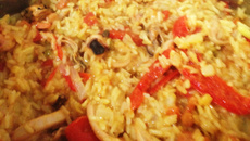 Paella prática e delícia