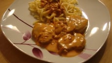 Medalhão de porco com bacon e champignon