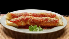 Panqueca light sem glúten, com recheio de frango e ricota