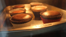 Cupcake de creme de avelã