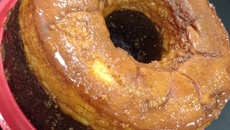 Bolo-pudim de chocolate