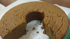 Bolo de farelo de trigo e cenoura supermacio