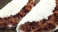 Tapioca com carne de sol