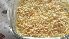 Escondidinho de frango.